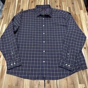 Untuckit Shirt Mens 3XL Plaid Long Sleeve Button Up Stretch Performance Colorful